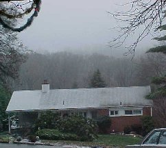 It's getting real foggy over the creek.